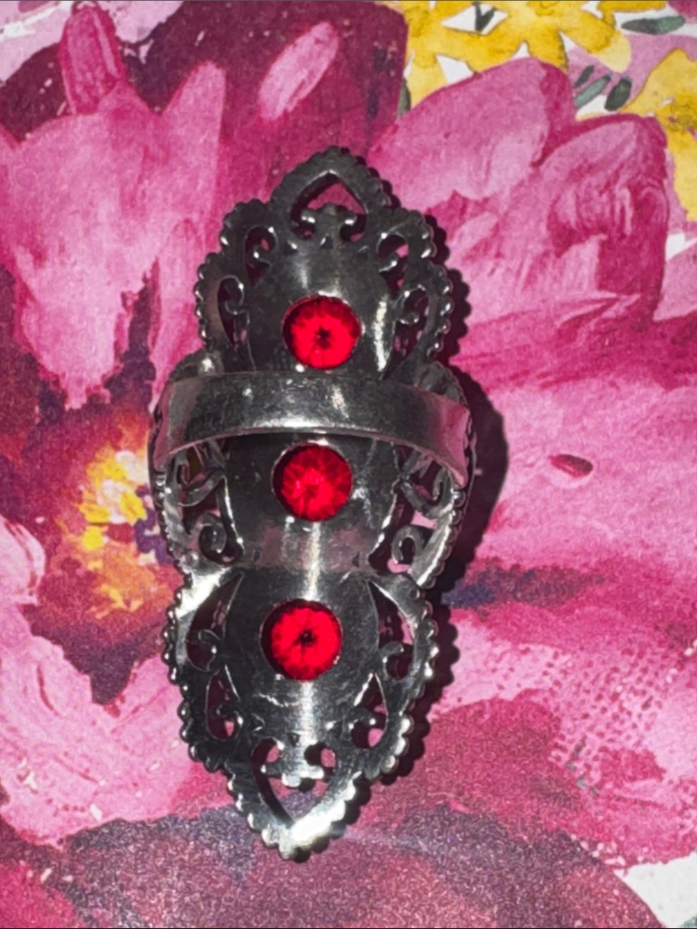 Silver Garnet Ring - Picture 7 of 11